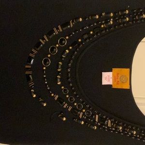 JERSY KNIT  NEVER WORN  PL BEAUTIFUL EMBELLISHMENTS